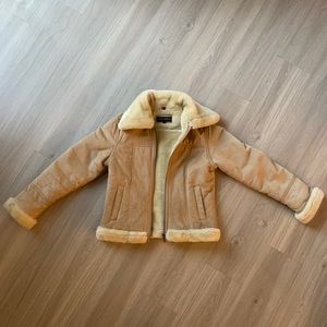 **SOLD**Steve Madden Fur Suede Coat
